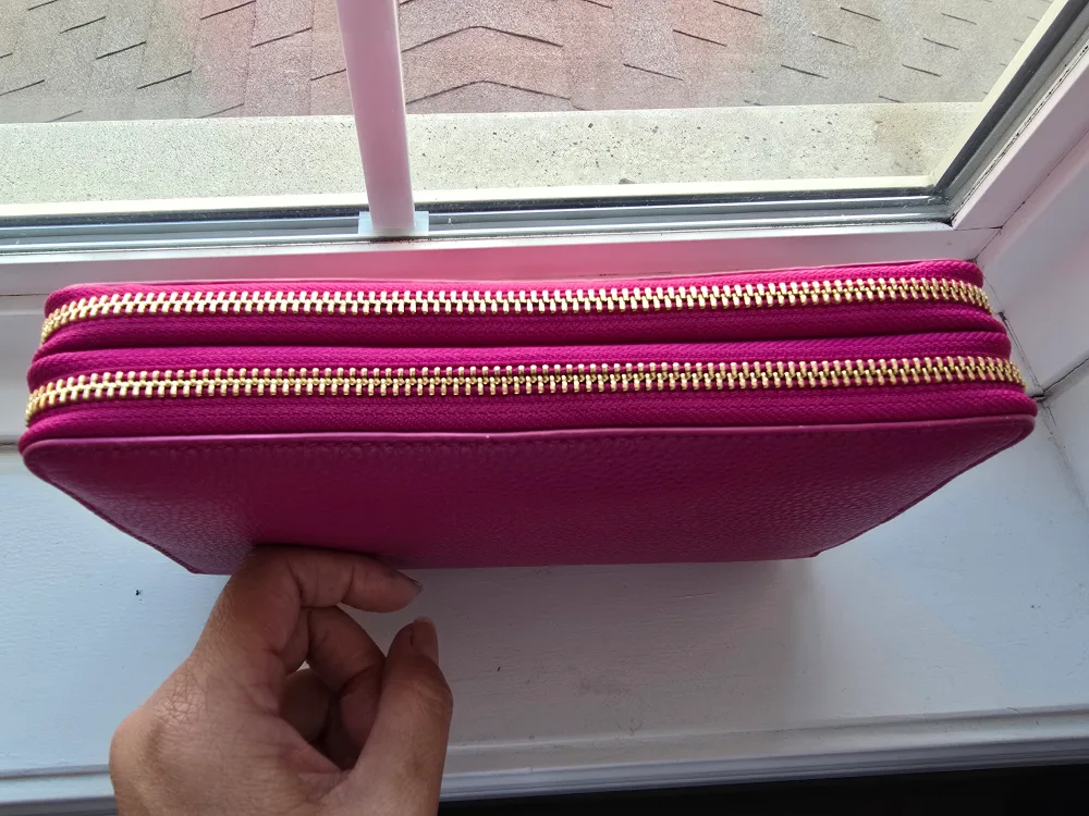 Tory Burch Pink Leather Wallet image indicator(3)