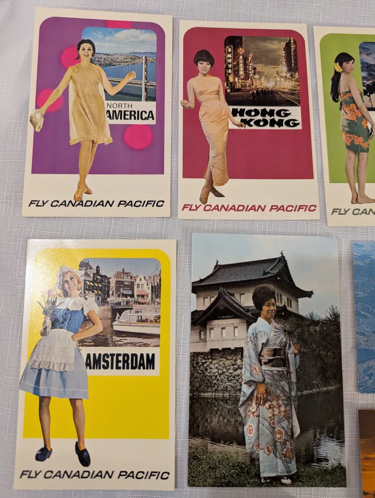 Vintage Airline Playing Cards and Post Cards image indicator(2)