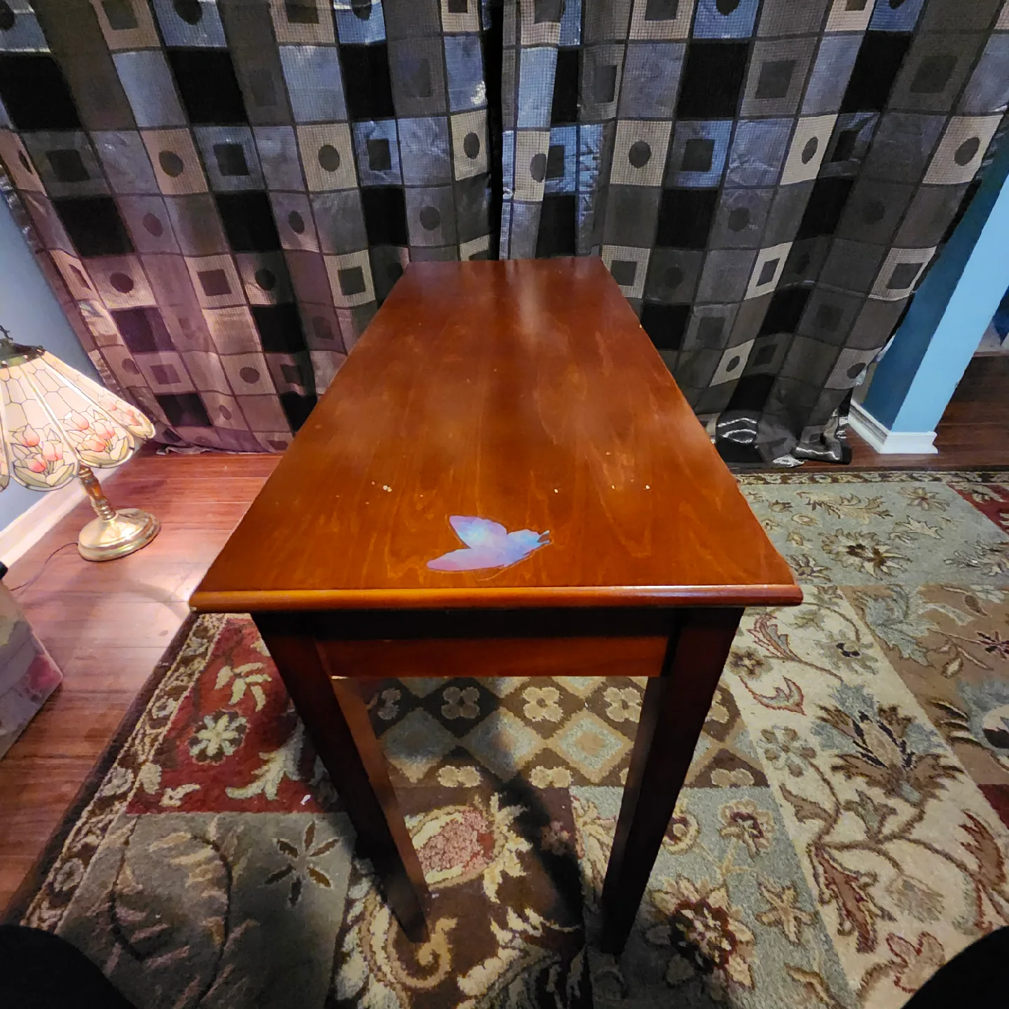 Wooden Side Table with Drawer image indicator(3)