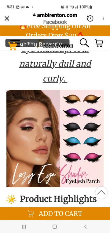 Lazy Eye Shadow Eyelash Patch thumbnail