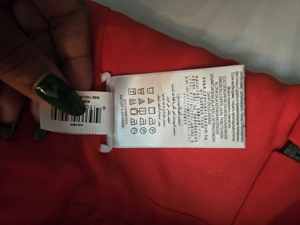 BCBGMAXAZRIA Red Blouse - Size L - photo 3