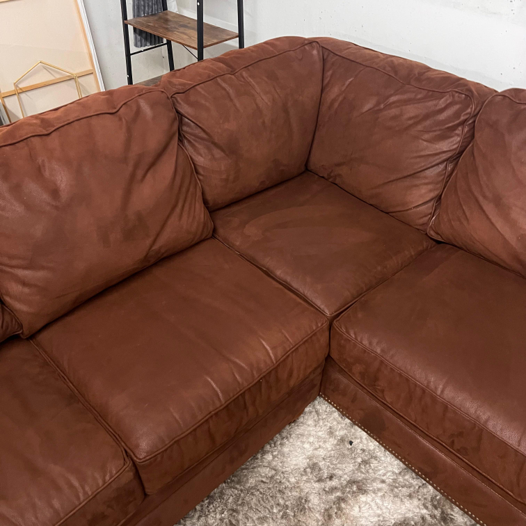 Broyhill sectional. Microfiber corner sofa couch. Delivery - photo 3