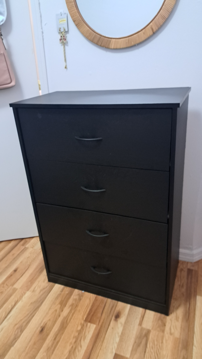 Black 4-Drawer Dresser