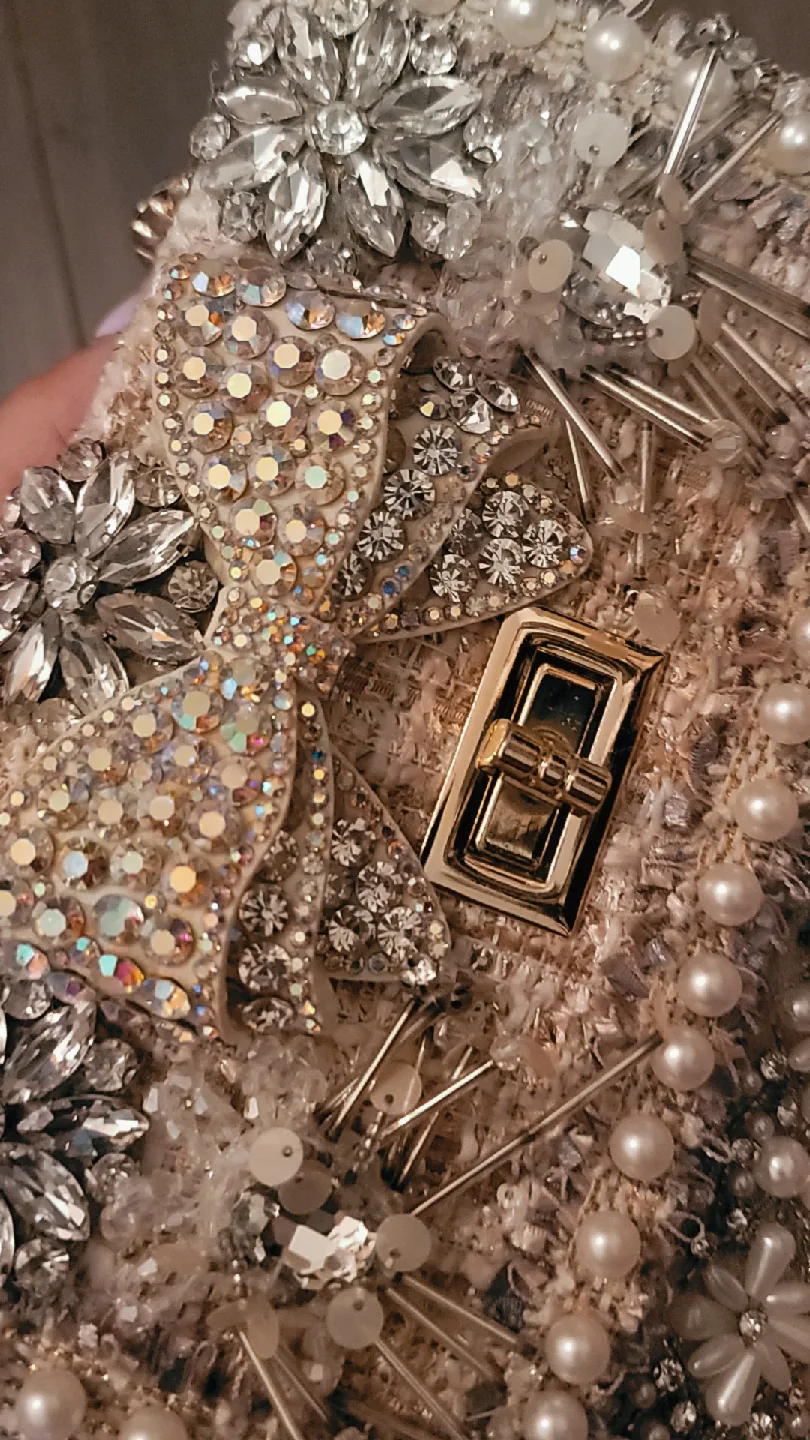 Embellished kiss lock purse thumbnail