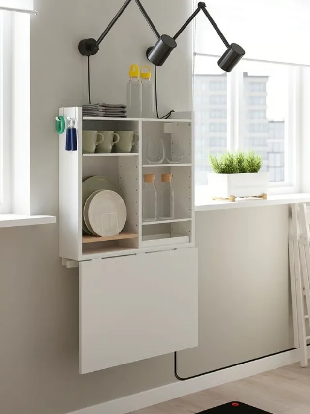 NEW IKEA NORBERG Wall-mounted drop-leaf table image indicator(4)