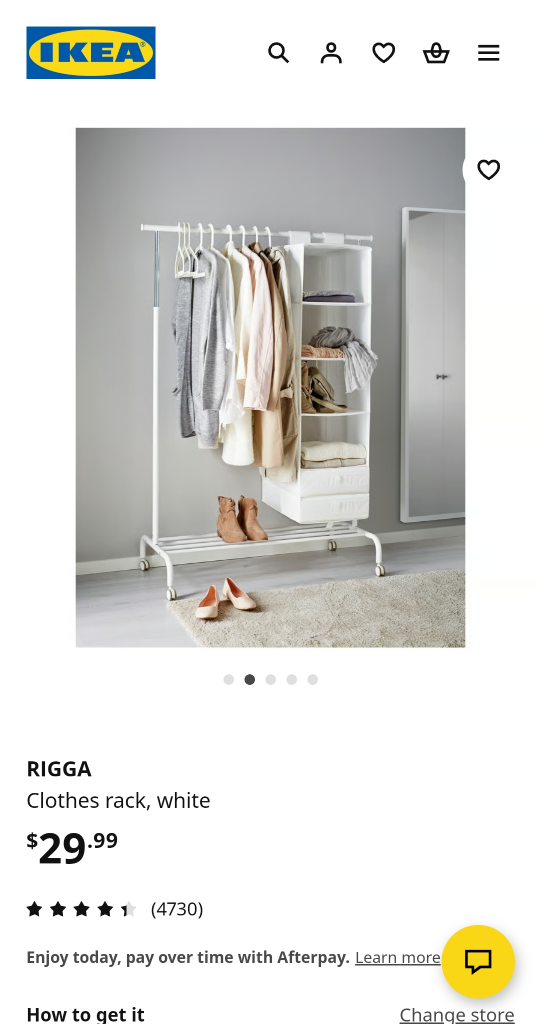 ➡️ IKEA Rigga Clothes Rack - White, Like New! - photo 5