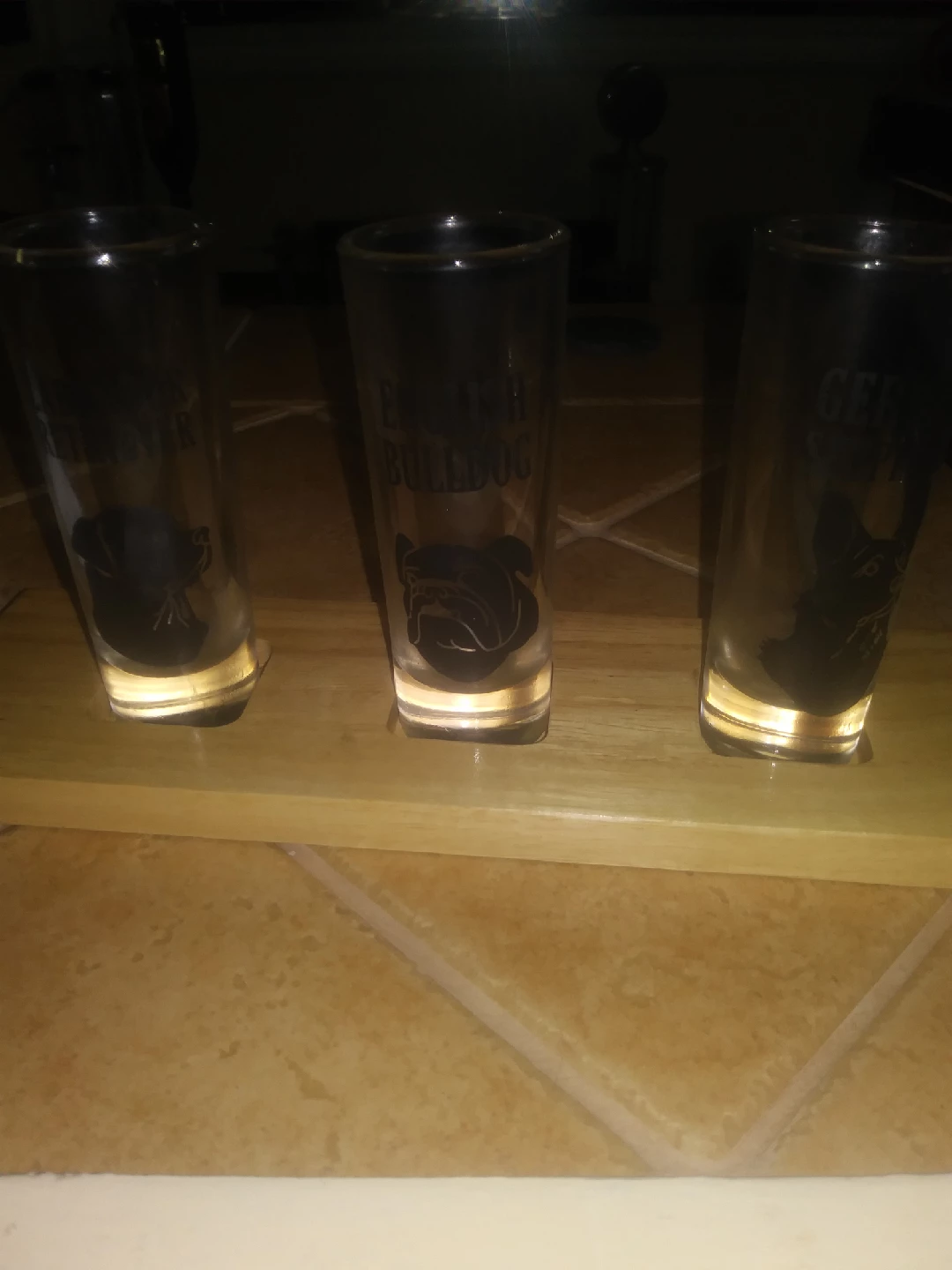 3 dog Shot Glasses (Set of 3)