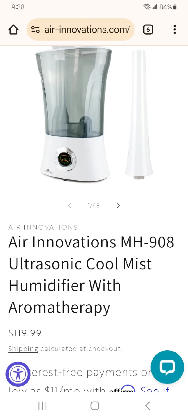 Air Innovations MH-908 Ultrasonic Cool Mist Humidifier image indicator(4)