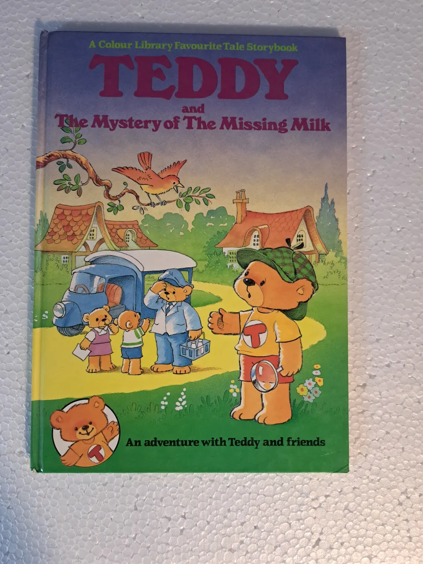 Teddy and The Mystery of the Missing Milk 80s children's book thumbnail