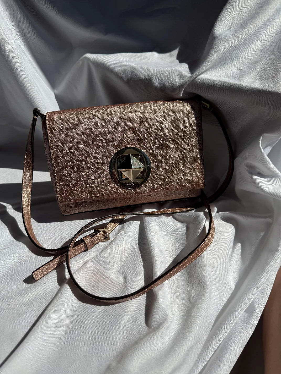 Kate Spade Crossbody Purse - Rose Gold thumbnail