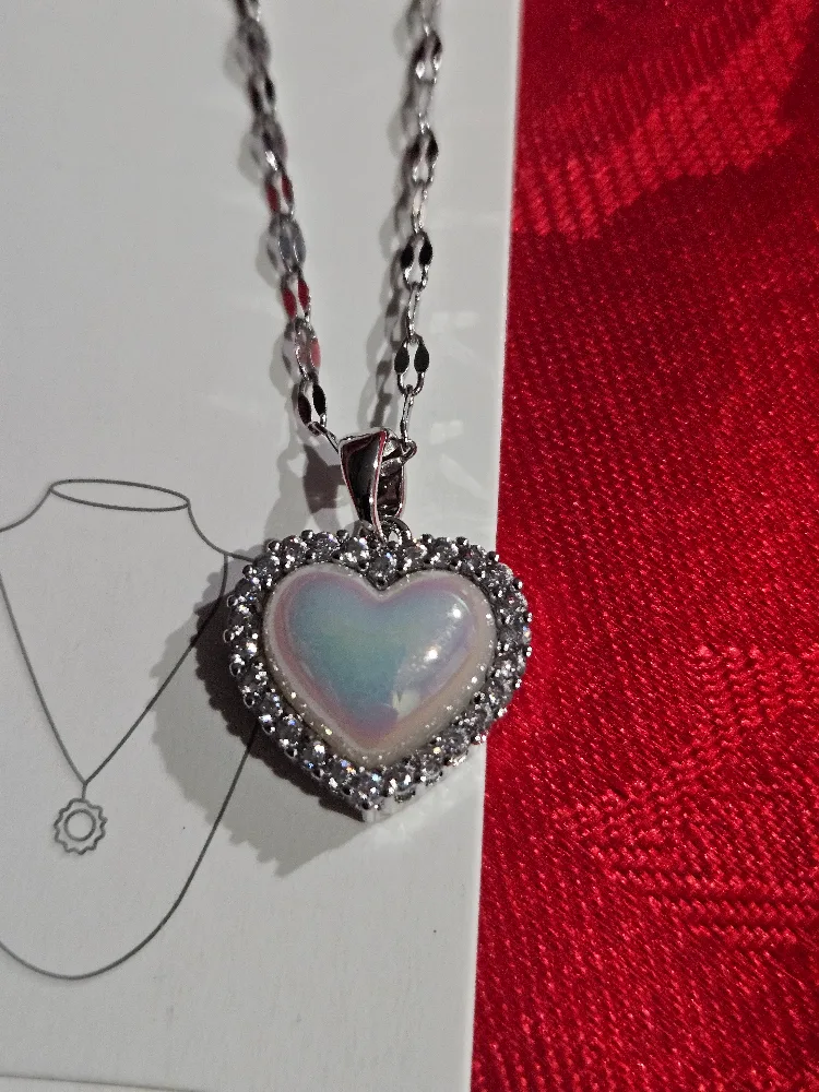 Stainless Steel Heart Pendant Necklace thumbnail