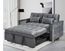 Gray Sleeper Chair Bed