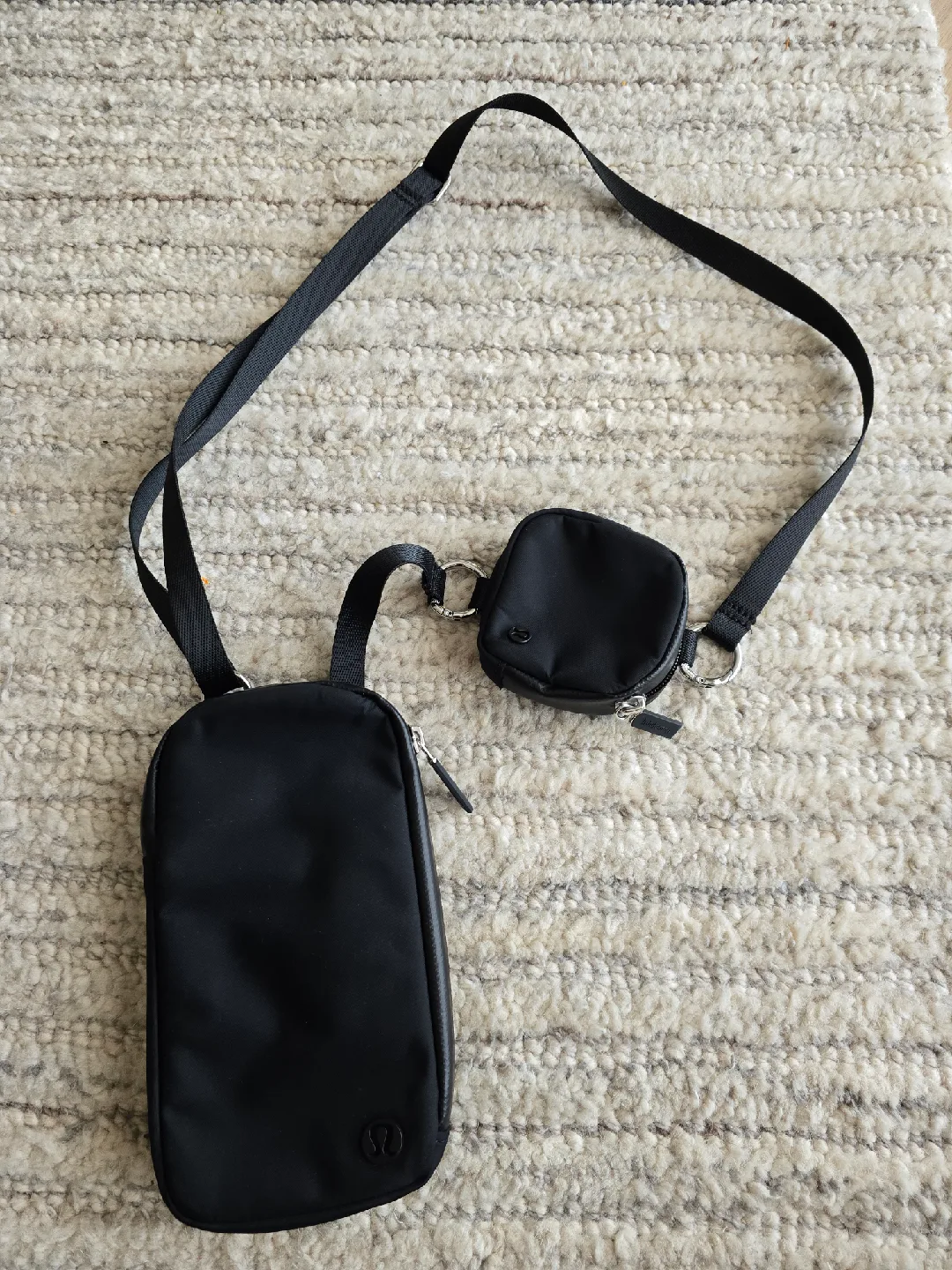 Lululemon Black Crossbody Bag thumbnail