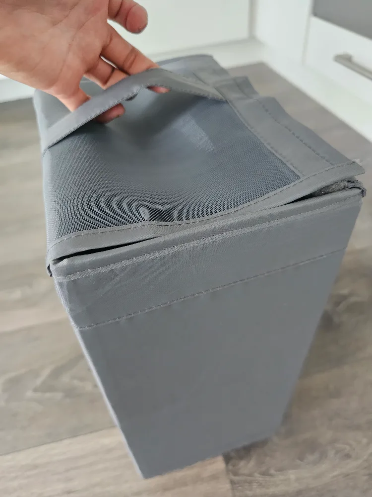 Grey Foldable Storage Bin image indicator(9)