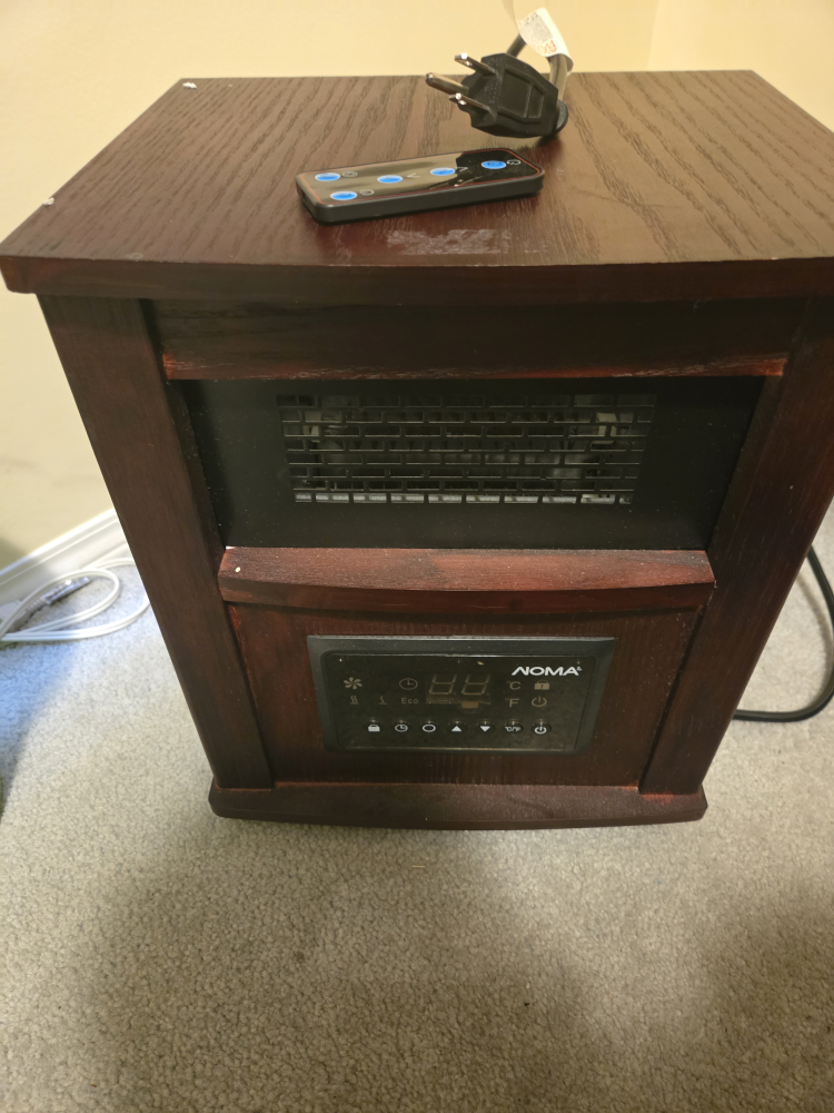 NOMA Wooden Cabinet Infrared Heater