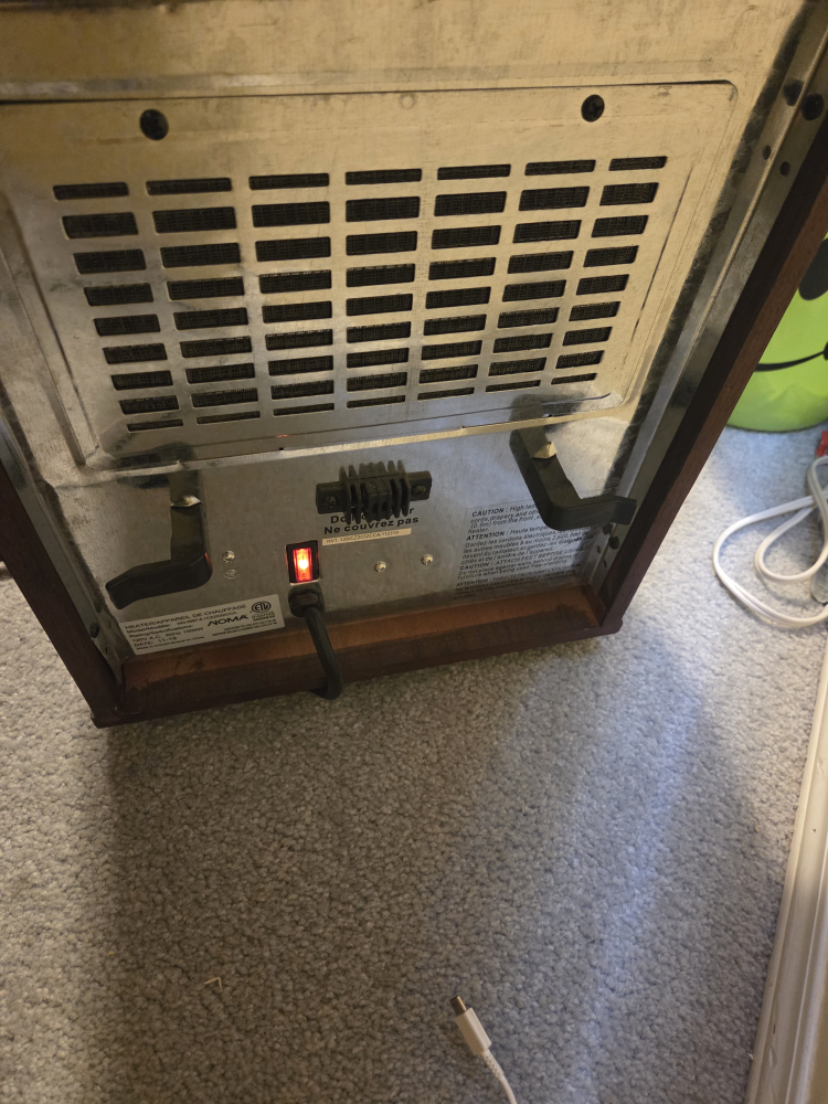 NOMA Wooden Cabinet Infrared Heater - photo 2