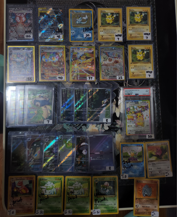 Pokemon singles for sale/trade