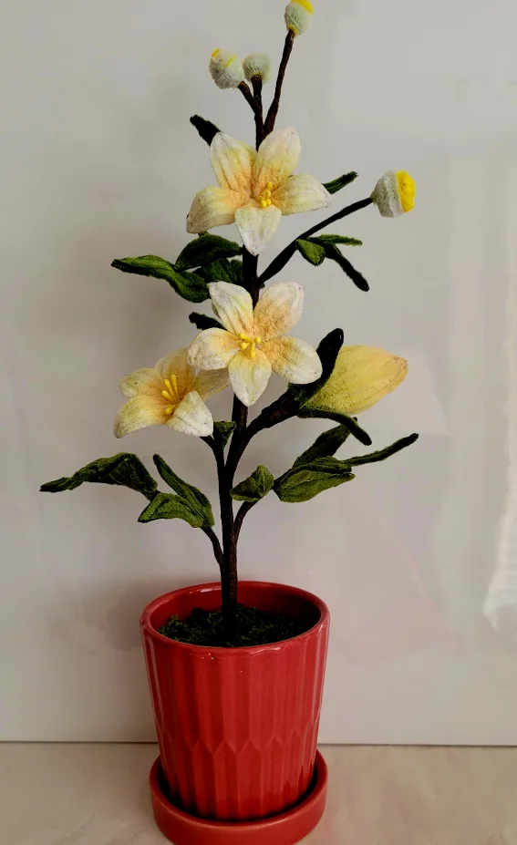 Artificial Lemon Tree in Red Pot thumbnail