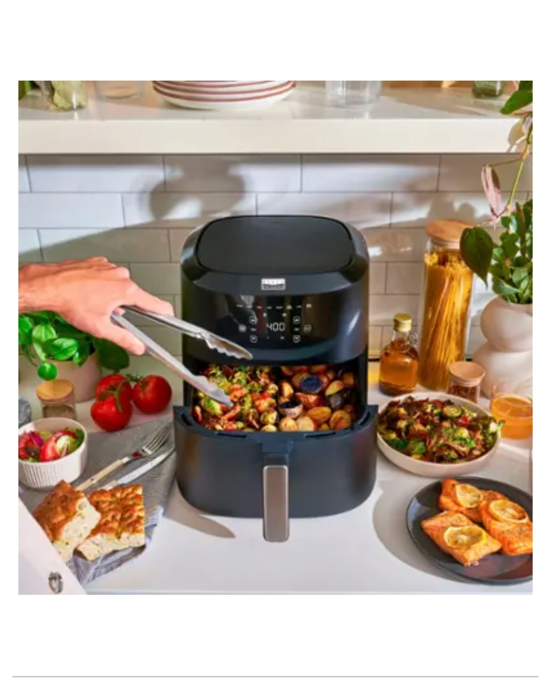 BELLA   PRO - 8-qt. Touchscreen Air Fryer with Divided Basket - photo 2