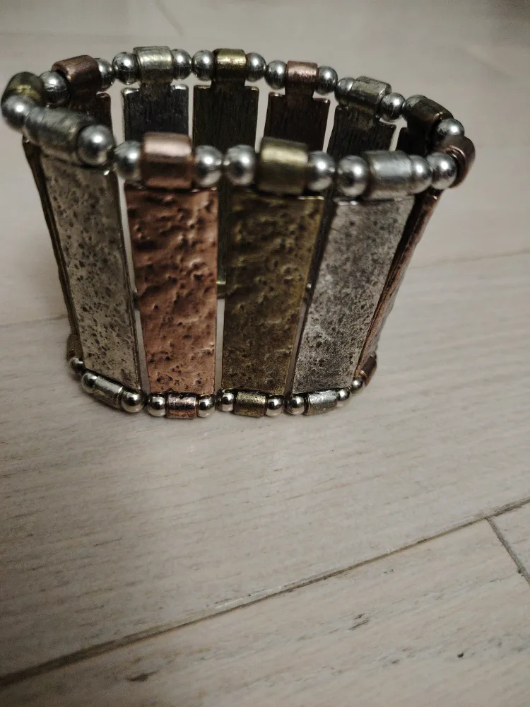 Stretch Bracelet - Silver, Copper, Gold thumbnail