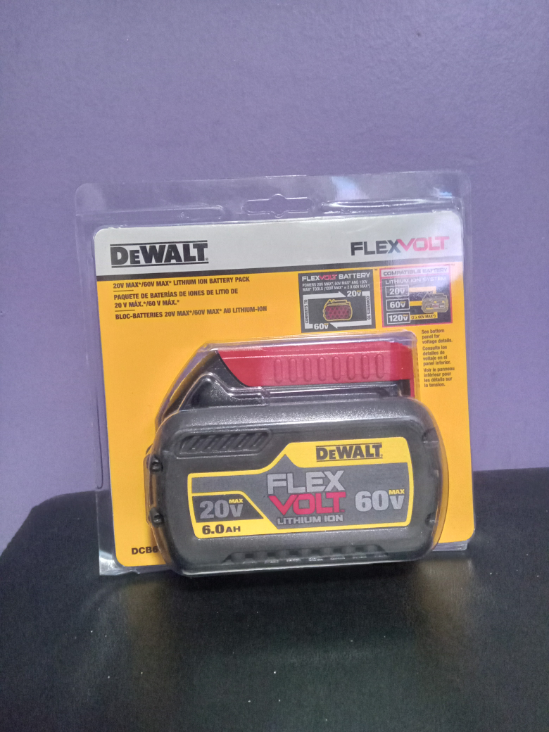 New DeWalt FLEXVOLT 20V/60V MAX 6.0Ah Battery DCB606