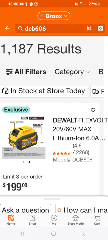 New DeWalt FLEXVOLT 20V/60V MAX 6.0Ah Battery DCB606 - photo 4
