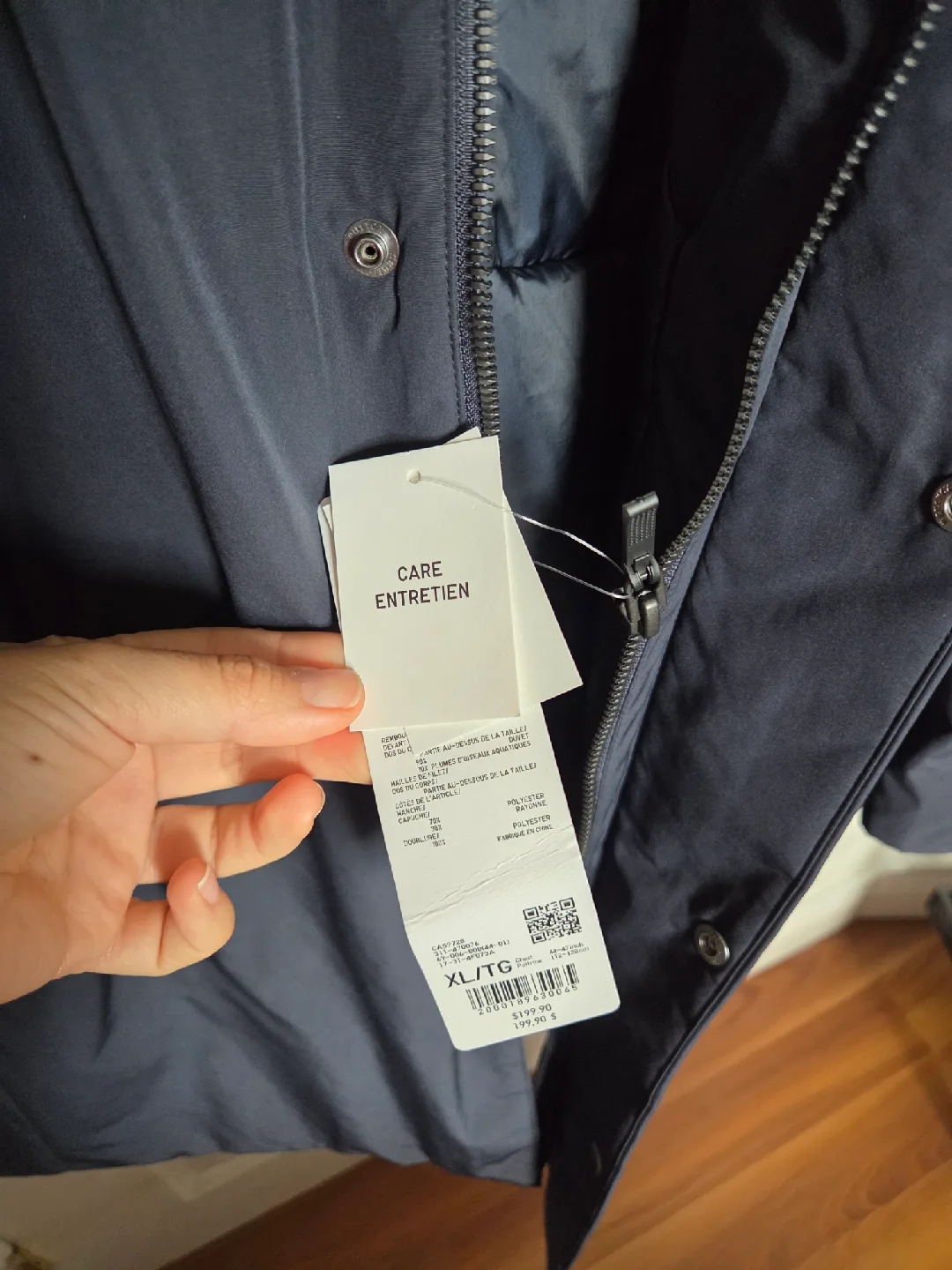 UNIQLO - BNWT, XL Hybrid Down Coat, Navy image indicator(4)
