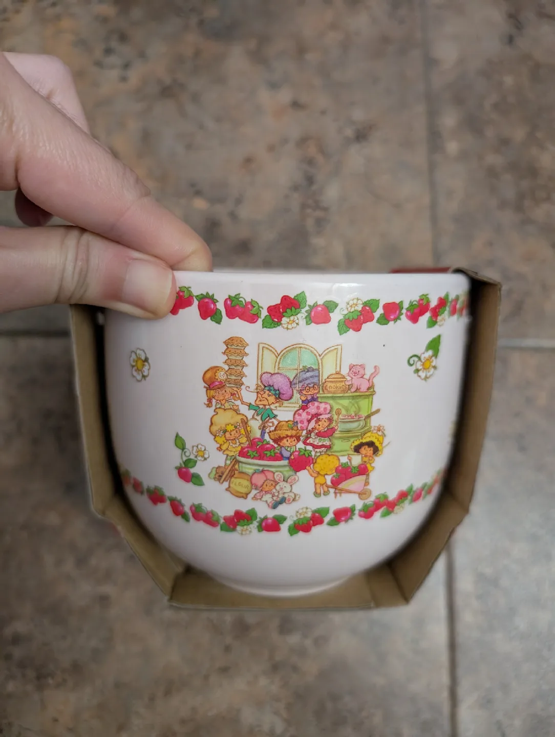 Brand New Strawberry Shortcake Soup Mug Ramen Bowl with Spoon thumbnail