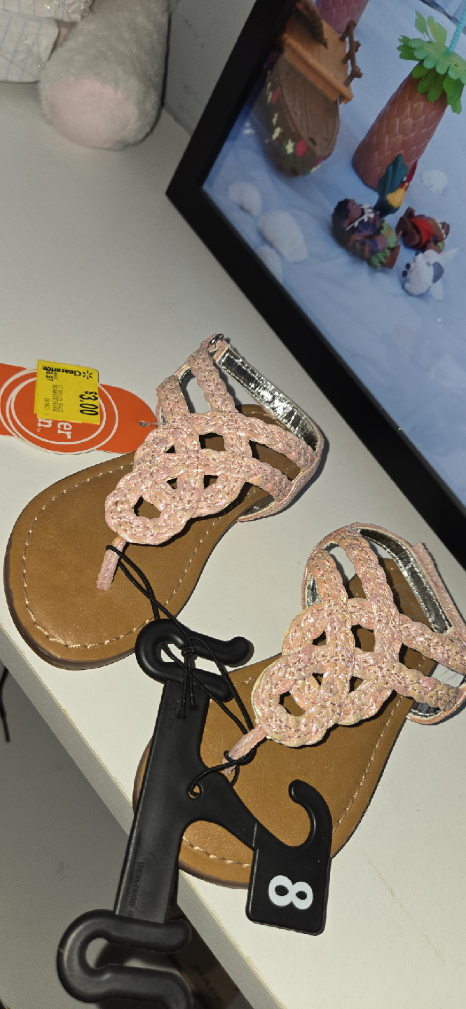 Wonder Nation Girl's Sandals - Size 8