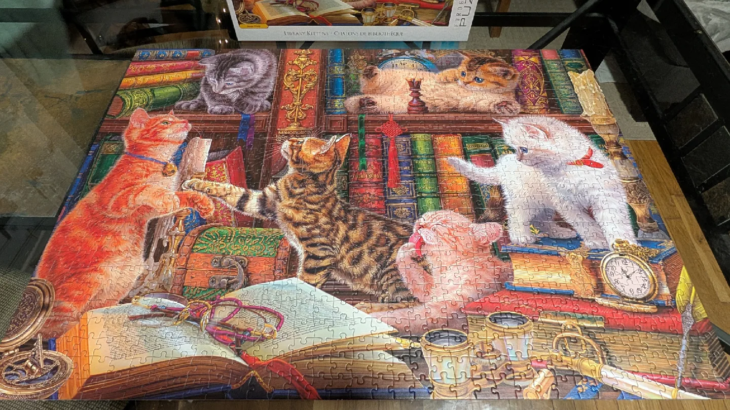 Eurographics Library Kittens 1000 Piece Puzzle image indicator(2)