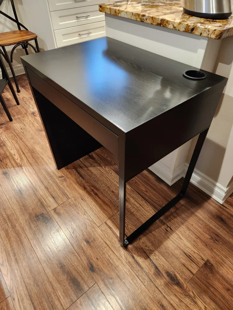 IKEA MICKE Desk - Black-Brown thumbnail