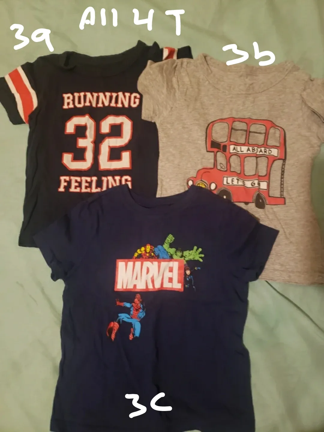 3 pieces kids 4T T-Shirts Bundle $5 - Various Brands image indicator(3)