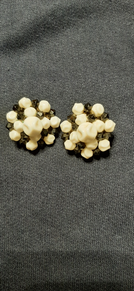 Vintage Germany Floral Earrings