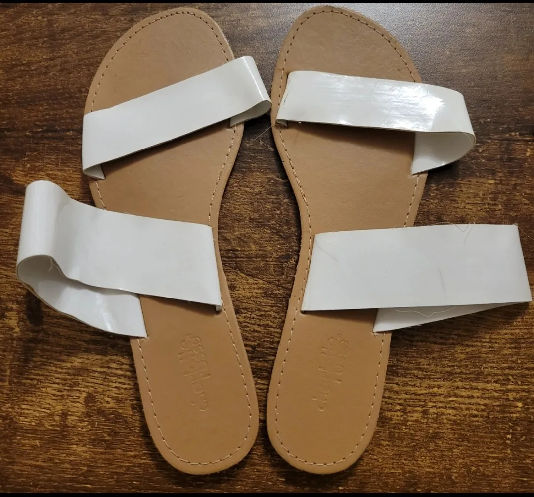 Charlotte Russe Women's Summer Sandals - Red, Yellow, White image indicator(2)