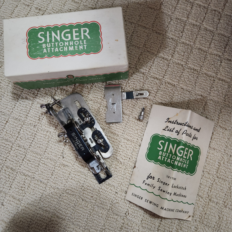 Vintage Singer 121795 Buttonhole Attachment