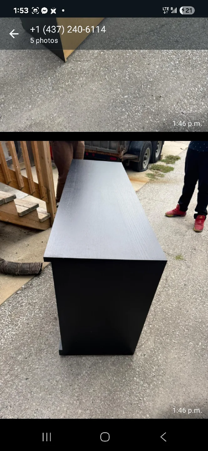 IKEA MALM Black 6-DRAWER DRESSER image indicator(6)