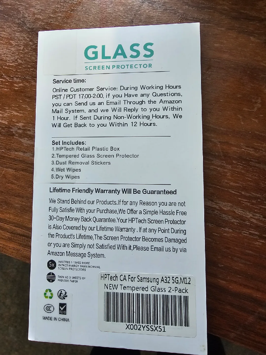 HPTech Tempered Glass Screen Protector 2-Pack image indicator(2)