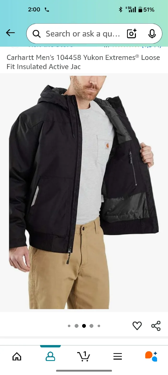 Carhartt 104458 Yukon Extremes Insulated Active Jac XXL image indicator(2)