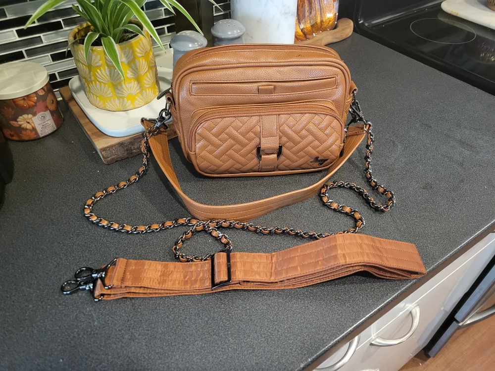 Lug Carrousel Crossbody Bag with Chain Strap thumbnail