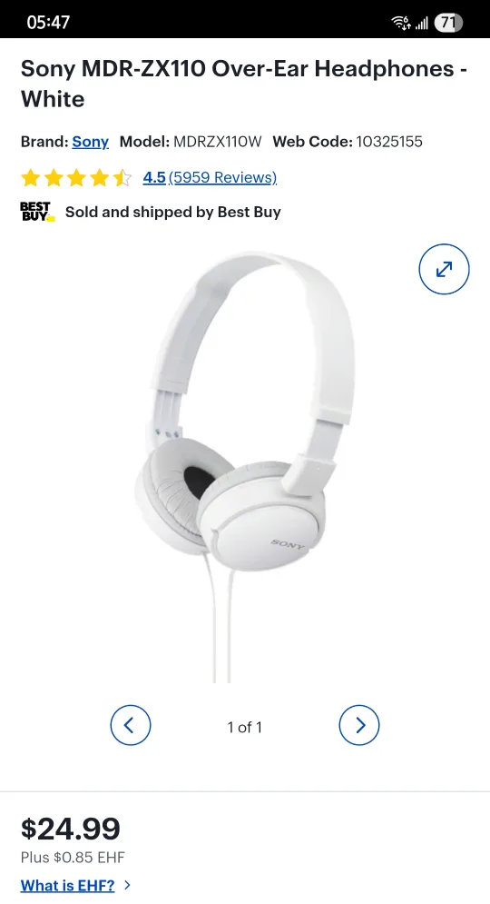 Sony Headphone image indicator(3)