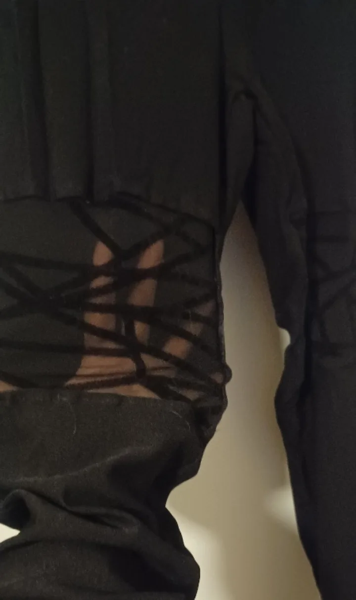 Black Pants with Zipper Front image indicator(4)