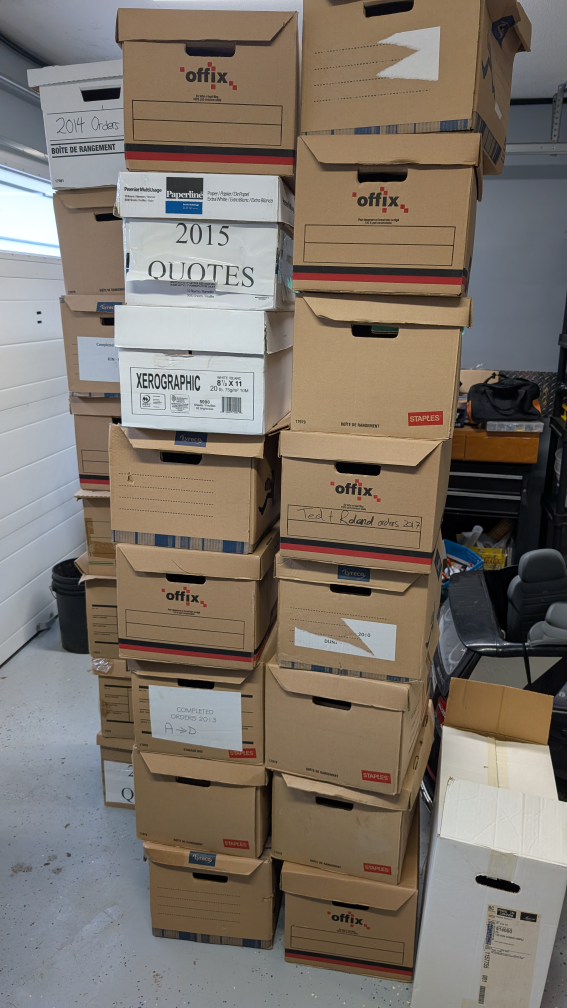 Offix & Staples File Storage Boxes