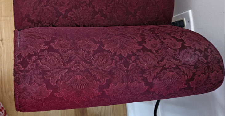 Burgundy Floral Pattern Bench 48x17x22 - photo 4