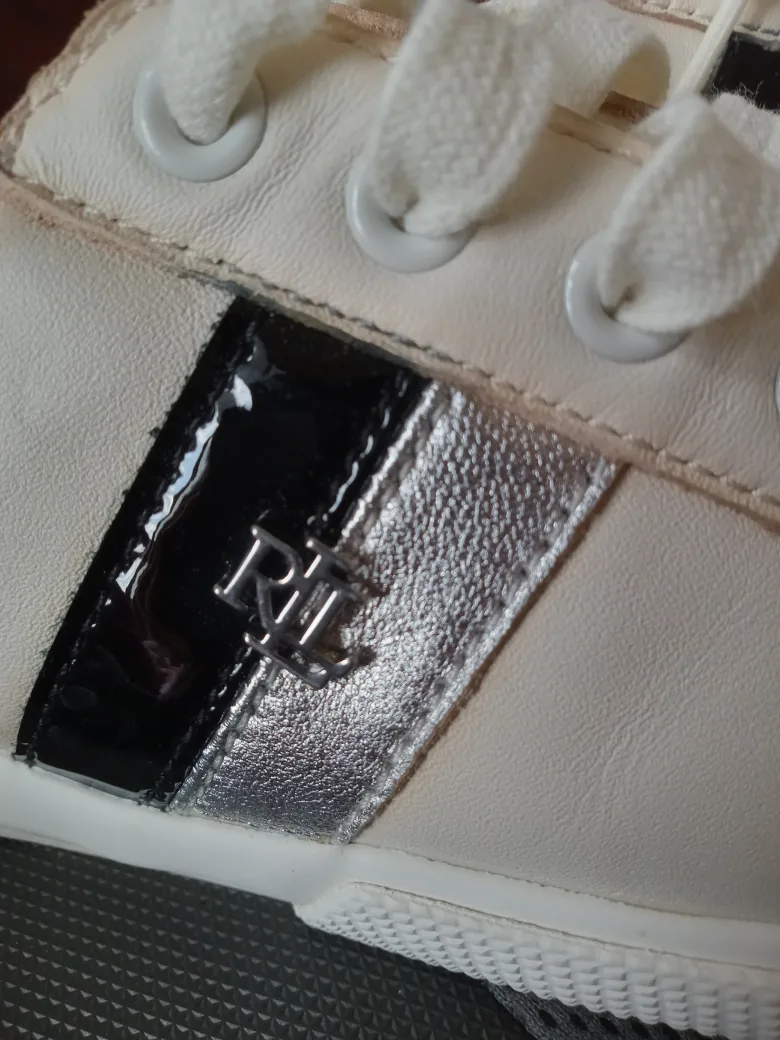 Ralph Lauren Cream Sneakers image indicator(2)