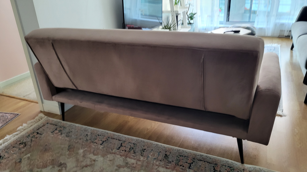 Pink Velvet Loveseat Sofa - photo 5