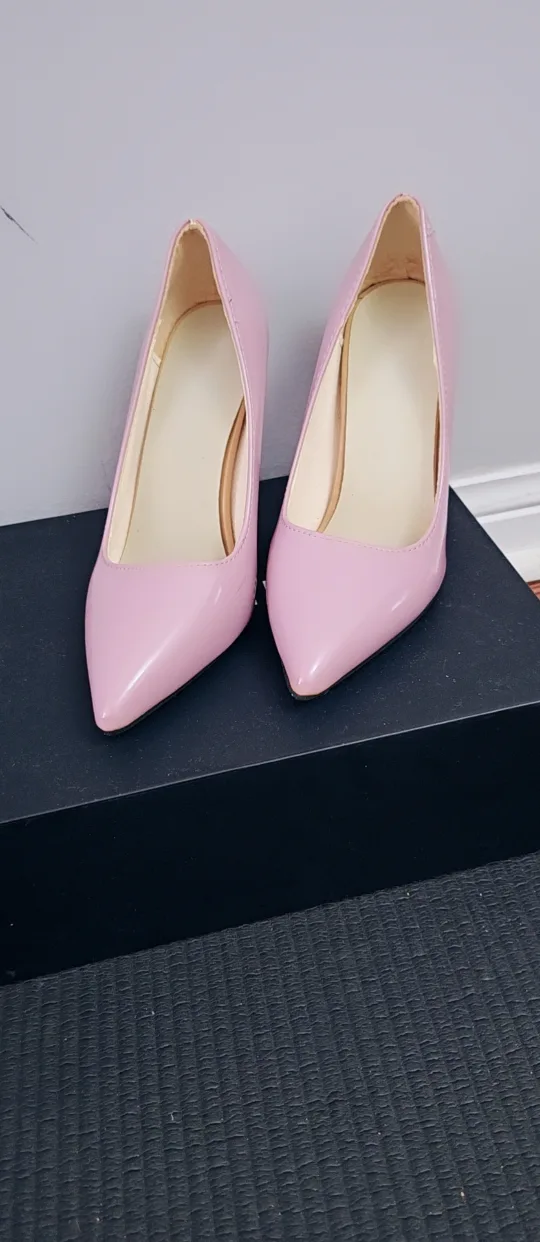 Pink Pointed High Heels - Size 6 thumbnail