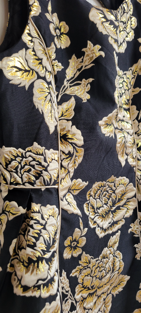Place Black & Gold Floral Dress - Size 16 - photo 2