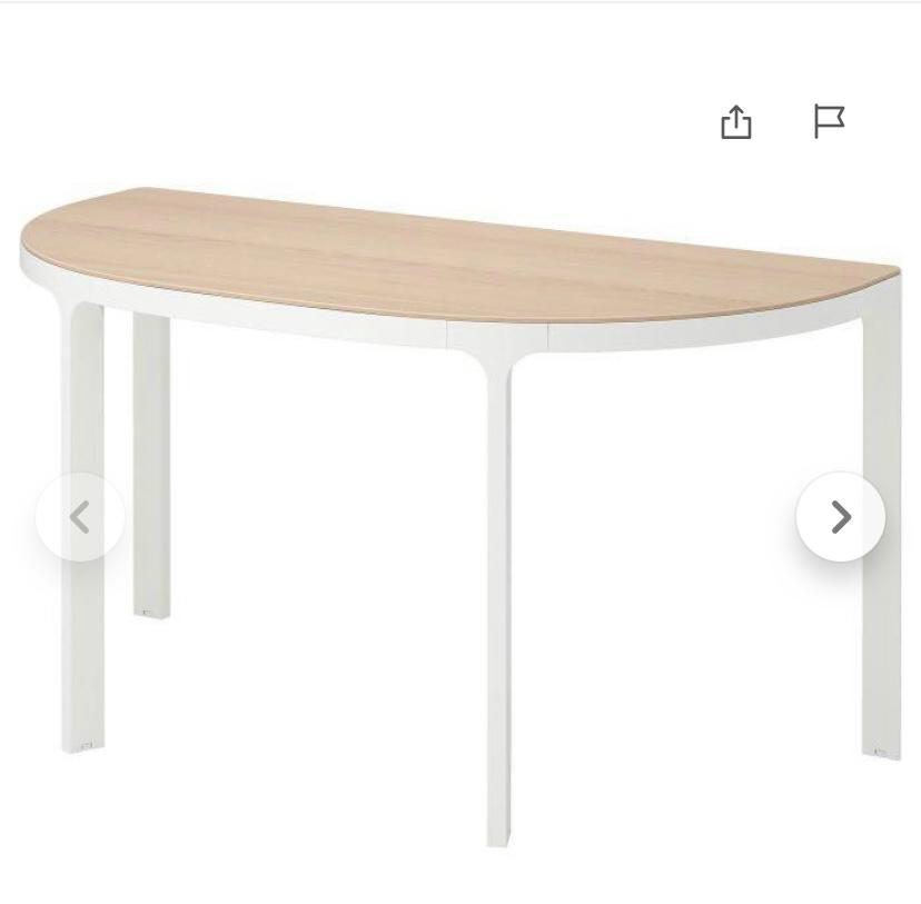 IKEA Bekant Half-Moon Desk - 55 1/8" - photo 3