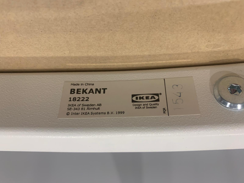 IKEA Bekant Half-Moon Desk - 55 1/8" - photo 4