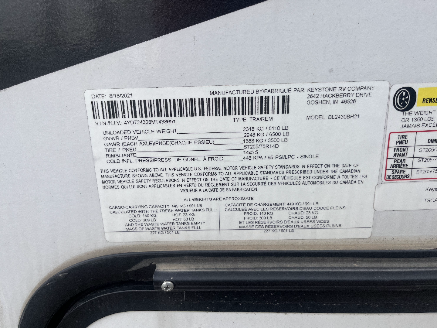 Keystone Bullet Crossfire Travel Trailer - photo 5